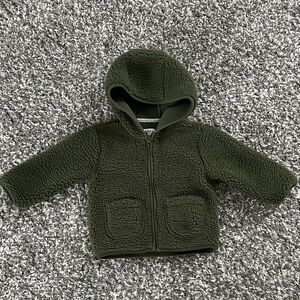 Cozy Green Kids Hooded Sweater